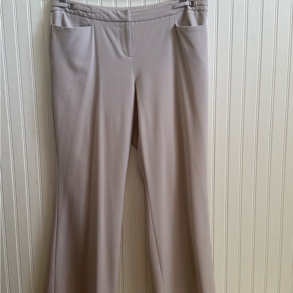 New York & Company Women's Cream Flare Pants